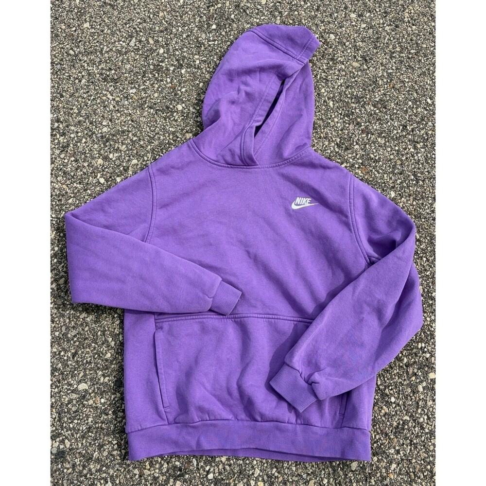 NIKE Pullover Hooded Sweatshirt Girls Child Size XL Lavender Purple
